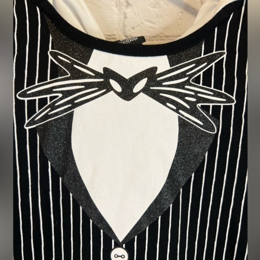 Disney nightmare before‎ Christmas Glitter Jack Skellington girls cosplaydress L - Picture 4 of 9